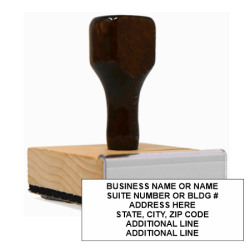 Get your custom 6-line address stamp from CalStamp! Perfect for business or personal use. Economical and customizable. Order yours today!