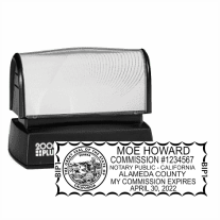 Get your CA Notary Colop Pre-Inked Stamp, customized with your notary info. Submit your original certificate. Order now at CalStamp!