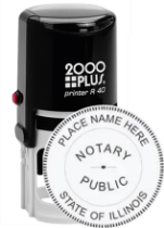 Get your high-quality IA Notary Self-Ink Stamp, customized with your notary info. Perfect 1 5/8" round seal. Order now at CalStamp!