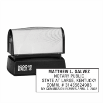 Get your KY Notary Colop Pre-Inked Stamp customized with your notary info. High-quality and durable. Order now from CalStamp!