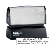 Get your high-quality NH Notary Colop Pre-Inked Stamp customized with your notary info. Order now from CalStamp for a reliable and professional notary stamp!