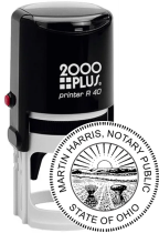OHR40NOTARY - Ohio Notary<br>Self-Ink Round Stamp