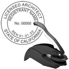 California Licensed Architect Embosser