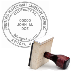 Wooden-Arizona-Professional-Landscape-Architect-Stamp