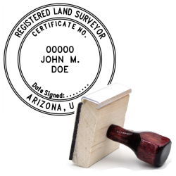 Wooden-Arizona-Registered-Landscape-Surveyor-Stamp