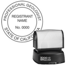 Pre-Inked California Professional Geologist Stamp R-40