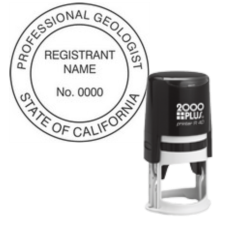 Self-Inking California Professional Geologist Stamp R-40