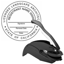 California Licensed Landscape Architect Embosser