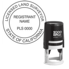 Self-Inking California Licensed Land Surveyor Stamp R-40