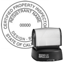 Pre-Inked California Certified Property Inspector R-40