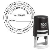 Self-Inking California Registered Environmental Assessor Stamp R-40