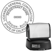 Pre-Inked California General Contractor Stamp R-40