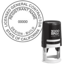 Self-Inking California General Contractor Stamp R-40