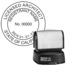 Pre-Inked California Licensed Architect R-40