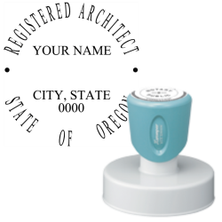 Pre-Inked-Oregon-Registered-Architect-X-Stamper