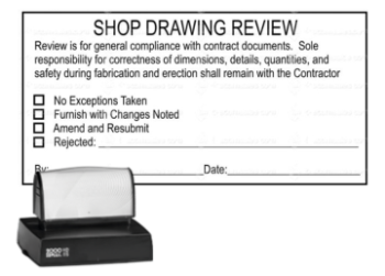 The EOS-115 pre-inked stamp provides a quality impression, giving nearly 50,000 impressions without the need to re-ink. Text area is 2 15/16 X 3 15/16