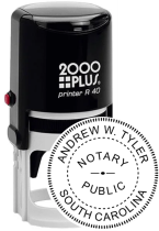 SCR40NOTARY - South Carolina Notary
Self-Ink Round Stamp