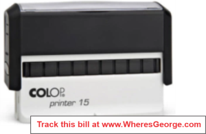 Track your dollar bills with the Wheres George Track Me Stamp! Get yours now at CalStamp. Impression size: .375 x 2.75. Order today!